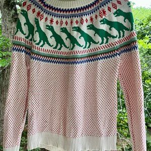 Modcloth Fair Isle Dinosaur Women's Sweater